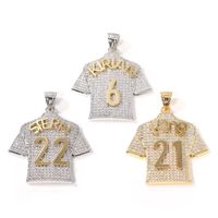 Football Star Jersey Pendant-Gold