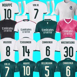 REals MBAPPE Soccer Jerseys BELLINGHAM chandal VINI JR Children Football Shirt Top Valverde Endrick RODRYGO CAMAVINGA Camiseta Jersey Kids Kits mADRIDs 26 27