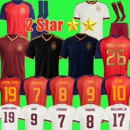 2 star CAMPEONES 2026 World Cup SPAIN Soccer Jerseys PEDRI GAVI LAMINE YAMAL MORATA Carvajal OLMO FERRAN RODRIGO Jersey SPANISH Men Kid Kit Football Shirt CUCURELLA