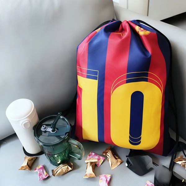 Free delivery Backpack Style 2026 World Cup Football Bag Polyester Shoulder Drawstring Bag Bundle Pocket Portable