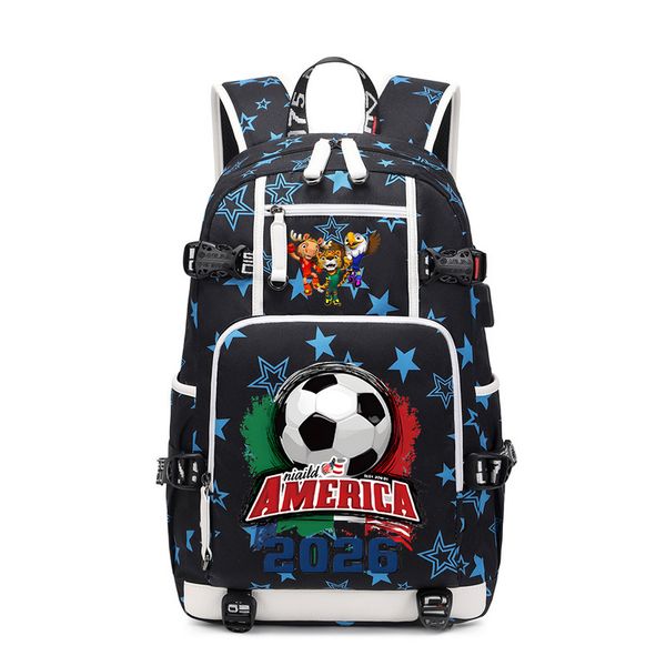 Free shipping designer bags for mens womens Shoulder bags Fashionable World Cup themed printed backpack with large capacity