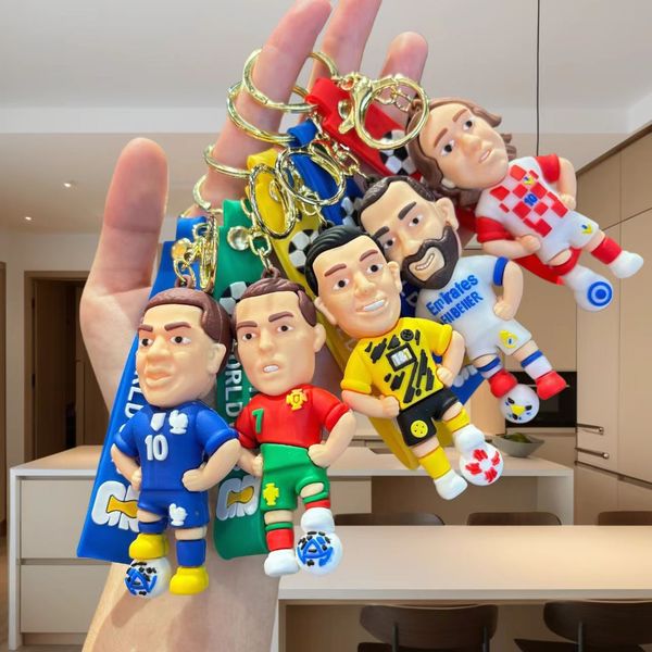 Wholesale of Popular Trendy Items: World Cup Messi Football Star Neymar Keychain, Keychain, Figurine, Car Bag Accessories hj26413
