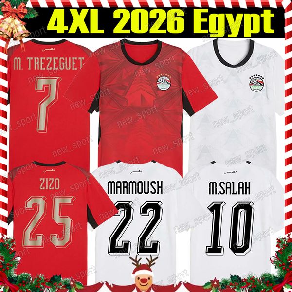 4XL 2026/27 Egypt Soccer Jerseys M . S A L A H M.MOHAMED MARMOUSH M.FATHI RABIA National team Fans Version Home Away Men size Football Shirts