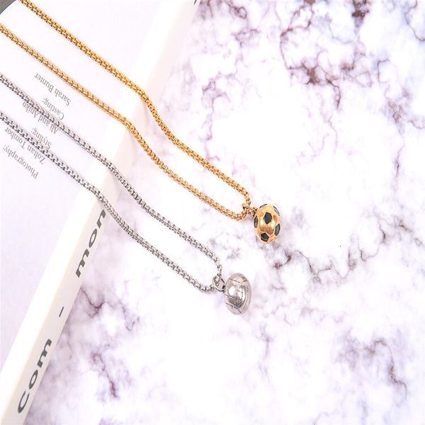 New Russian World Cup Personalized Football Stainless Steel Pendant Necklace