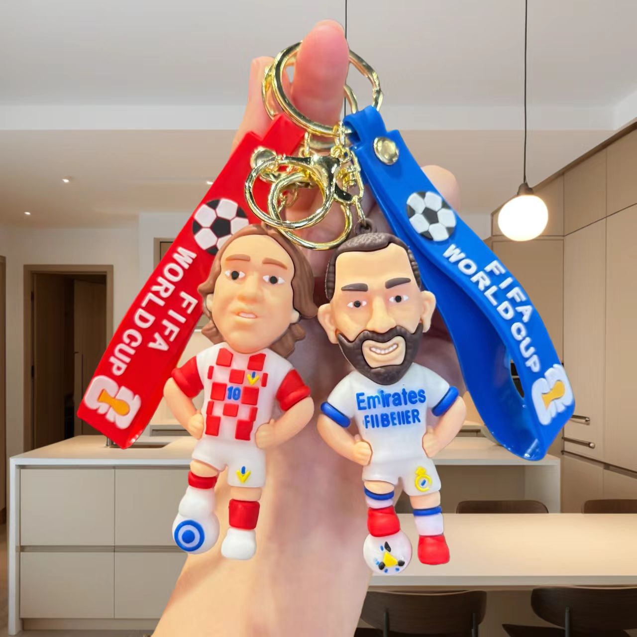 Wholesale of Popular Trendy Items: World Cup Messi Football Star Neymar Keychain, Keychain, Figurine, Car Bag Accessories hj26413